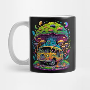 Trippy Mushroom Van Mug